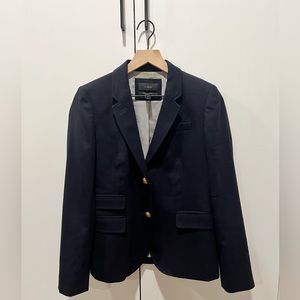 J. Crew Schoolboy Blazer Size 6 - Navy Blue - Wool